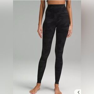 Lululemon Align Black Camouflage Leggings
